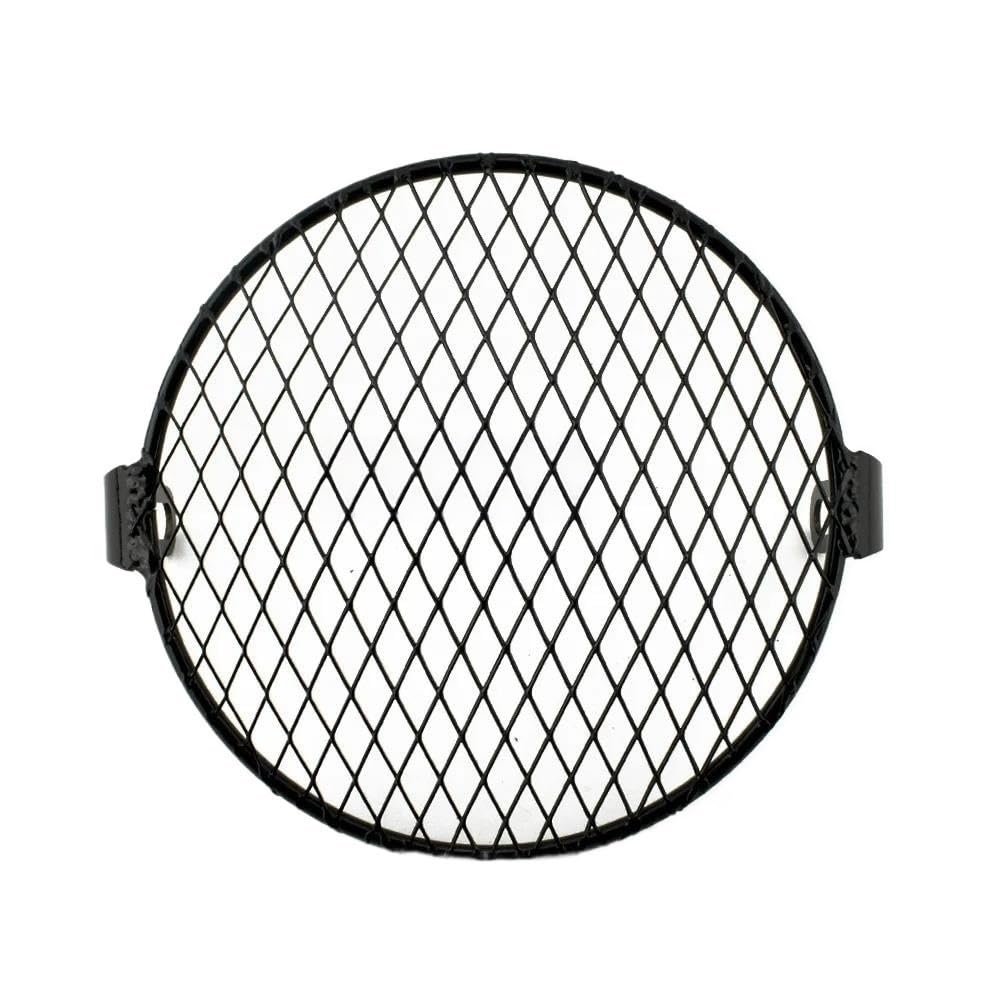 Für Cafe Racer Für Cruiser 6,5 "Motorrad Scheinwerfer Mesh Grill Schutz Front Lampe Mesh Grille Abdeckung Schutz Scheinwerfer Abdeckung(Color8) von DINGYIG