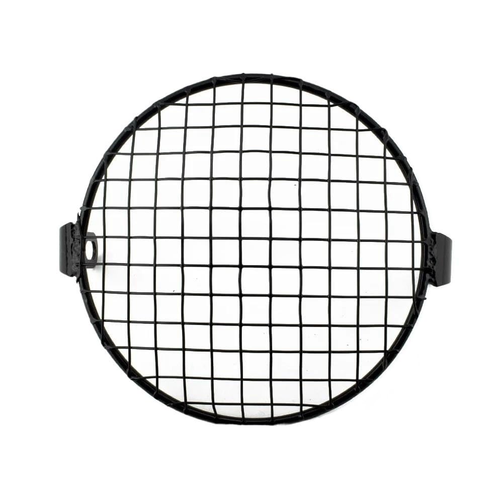 Für Cafe Racer Für Cruiser 6,5 "Motorrad Scheinwerfer Mesh Grill Schutz Front Lampe Mesh Grille Abdeckung Schutz Scheinwerfer Abdeckung(Style 1) von DINGYIG