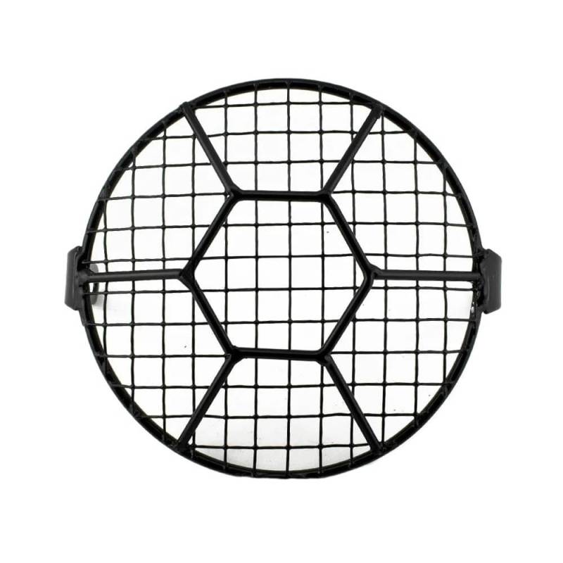 Für Cafe Racer Für Cruiser 6,5 "Motorrad Scheinwerfer Mesh Grill Schutz Front Lampe Mesh Grille Abdeckung Schutz Scheinwerfer Abdeckung(Style 2) von DINGYIG