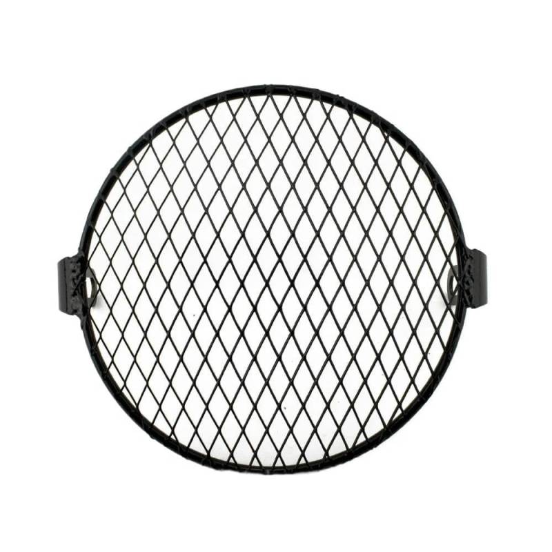 Für Cafe Racer Für Cruiser 6,5 "Motorrad Scheinwerfer Mesh Grill Schutz Front Lampe Mesh Grille Abdeckung Schutz Scheinwerfer Abdeckung(Style 7) von DINGYIG