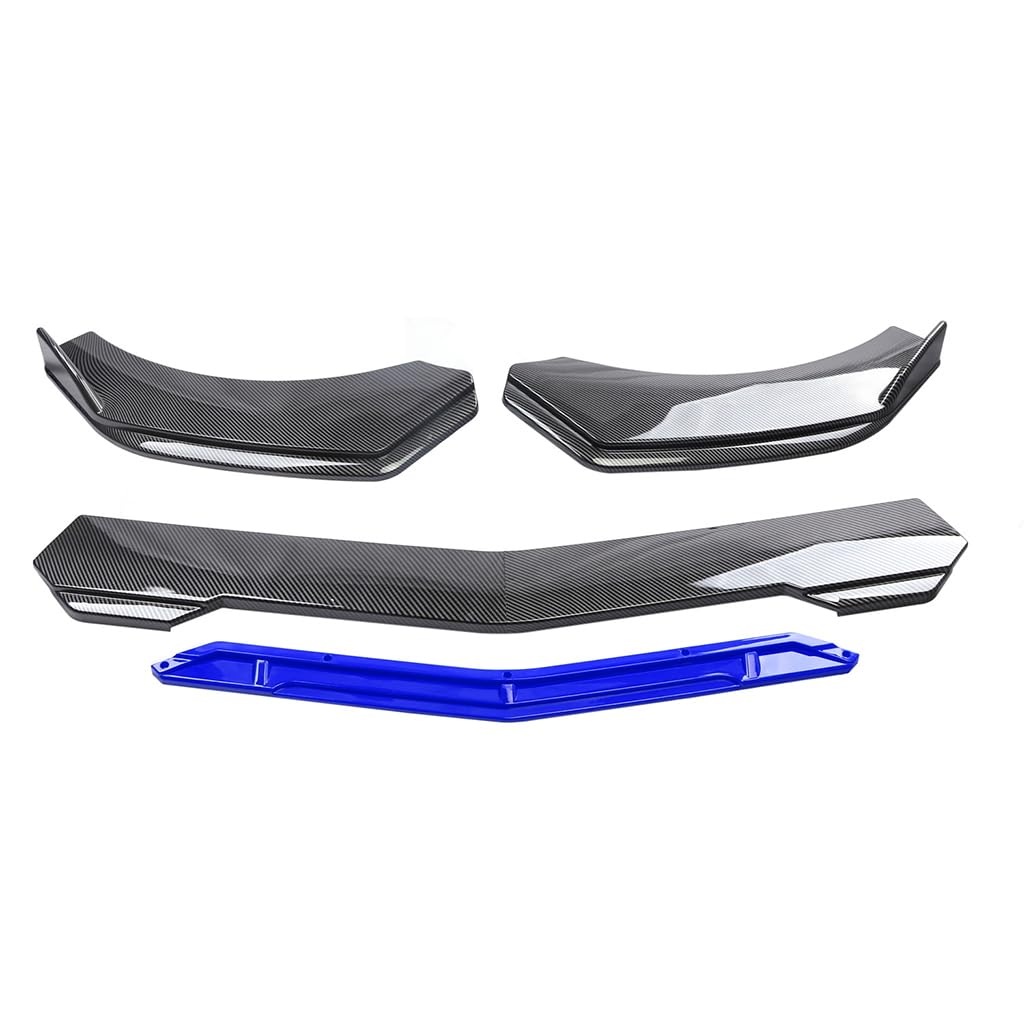 Auto Frontstoßstangen Lippenspoiler Spoiler für Benz EQE 2022 2023,Dekorativer Diffusor-Schutzspoiler Bodykit,A-Carbon Fiber Blue von DINGYUYU