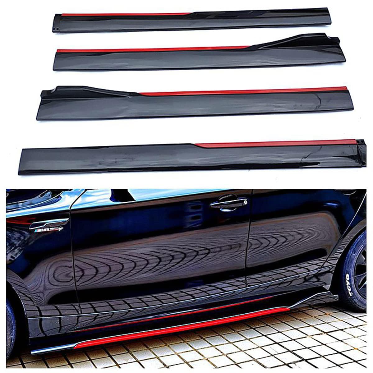 Auto Seitenschürze für Toyota Handlander 5seats 2015-2021,Seite Rock Verlängerung Frontspoiler Stoßfängerlippe Autozubehör,A-Carbon Fiber von DINGYUYU