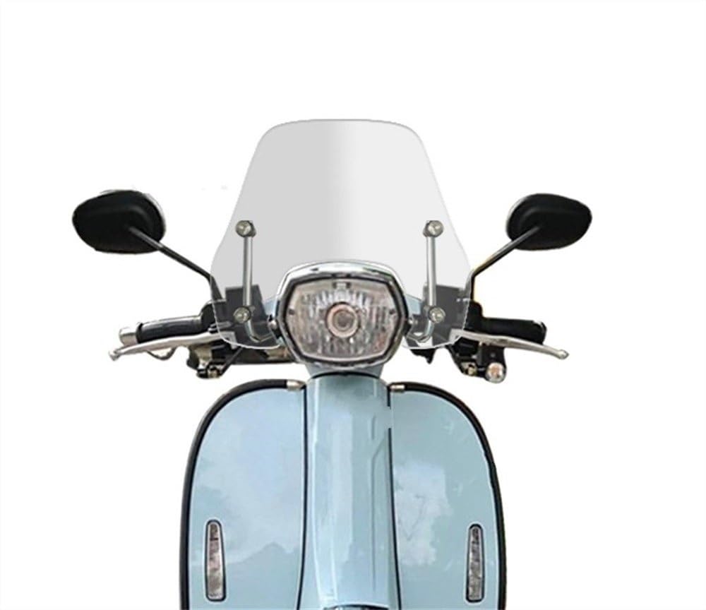 Aufsatz Windschutzglas 33CM Für Royal Alloy GP150 RA150 GP125 Motorrad Windschutzscheibe Air Deflektor Roller Zubehör Motorrad Windschutzscheibe von DINGZEN