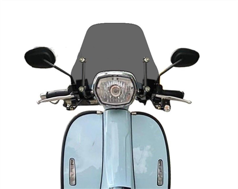 Aufsatz Windschutzglas 33CM Für Royal Alloy GP150 RA150 GP125 Motorrad Windschutzscheibe Air Deflektor Roller Zubehör Motorrad Windschutzscheibe von DINGZEN