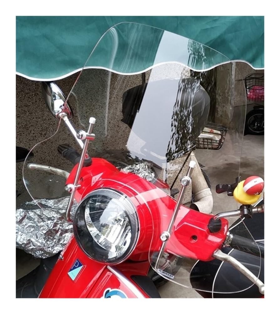 Aufsatz Windschutzglas 50CM Acryl Frontscheibe Motorrad Bildschirm Windschutzscheibe Windabweiser Abdeckung Für GTS 300 Transparent von DINGZEN