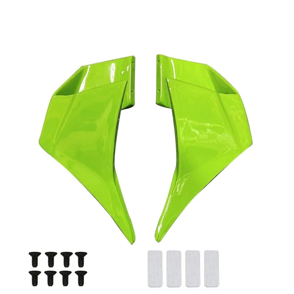 Aufsatz Windschutzglas Fixed Wing Wind Für NI&nja 400 Ninja400 2018 2019 2020 2021 2022 2023 Motorrad Verkleidung Aerodynamische Winglet Windschutzscheibe Spoiler von DINGZEN