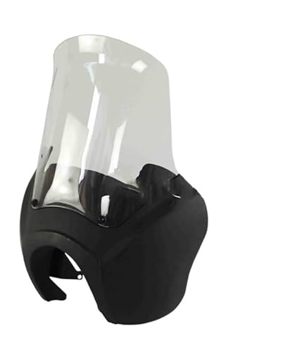 Aufsatz Windschutzglas Motorrad Frontscheinwerfer Verkleidung Mit 15" Windschutzscheibe Für Ha&rley Dyna FXD 2006-2017 Wide Glide Fat Bob Street Bob Low Rider von DINGZEN