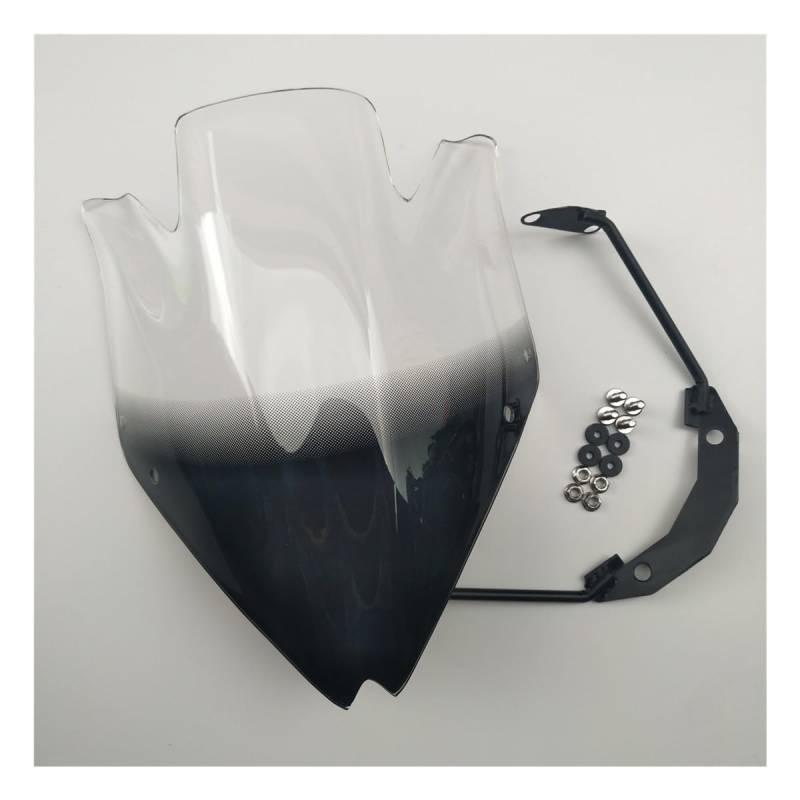 Aufsatz Windschutzglas Motorrad Für Kaw&asaki Z750 Z750R Windschutzscheibe Wind Deflectore Windschutzscheibe Blase Rauch Schwarz Windschutzscheibe Spoiler von DINGZEN