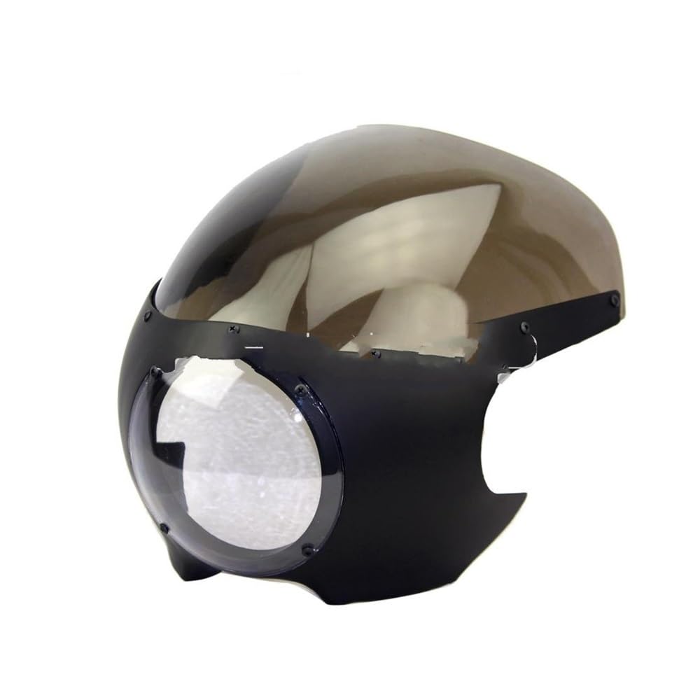 Aufsatz Windschutzglas Motorrad Scheinwerfer Verkleidung Windschutzscheibe 5-3/4" Front Licht Maske Abdeckung Für Ha&rley Chopper Sportster Dyna Softail von DINGZEN