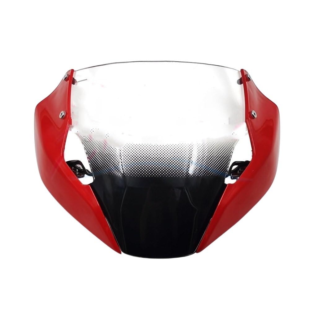 Aufsatz Windschutzglas Motorrad Verkleidung Für Du&Cati Für Monster 821 797 1200R Hyperstrada Stnipe 2018-2021 Windschutzscheibe Kopf Cowling Deflektor Windschutzscheibe von DINGZEN