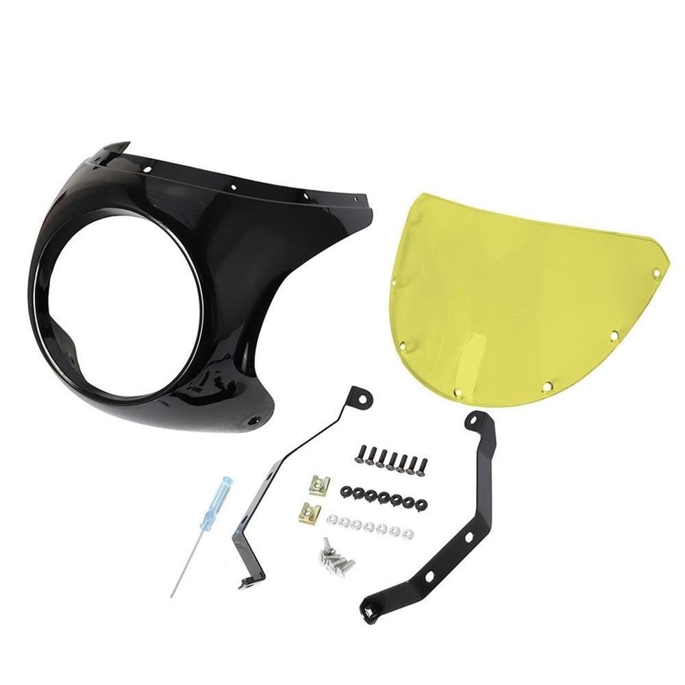 Aufsatz Windschutzglas Motorrad Windschutzscheibe In Kontrastfarbe Für SU&ZUKI Motorrad Windschutzscheiben-Verkleidungsschutz Universal von DINGZEN