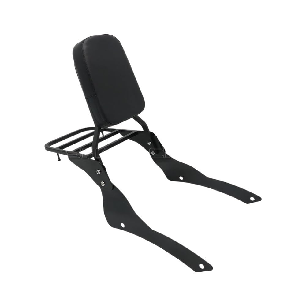 Beifahrer Rückenlehnenpolster Motorrad Passagier Rückenlehne Mit Gepäckträger Für Für Dragstar Für V-Star XVS 400 650 DS400 DS650 Klassische 1998-2022 von DINGZEN