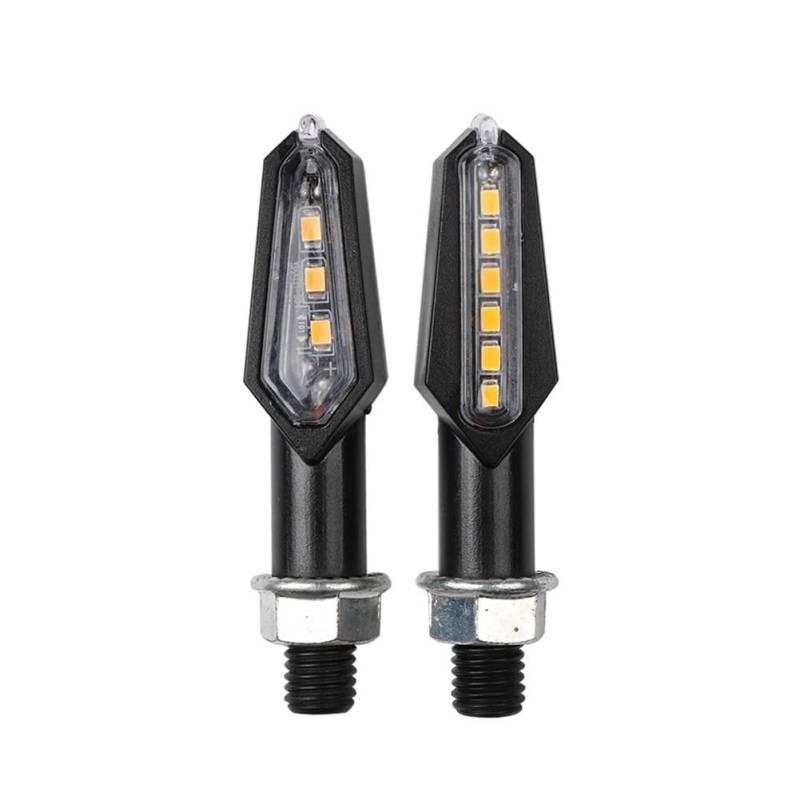 Blinker Motorräder 2 Stücke Blinker Licht Super Helle Motorrad Universal Motorrad Lampe Bernstein Blinker Indikatoren Licht von DINGZEN