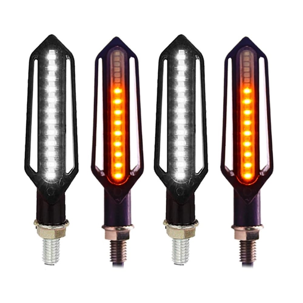 Blinker Motorräder 24 Blinker Licht Motorrad Fließende Blinkende Blinker Bremse/Tagfahrlicht DRL Blink Relais Stop Signal Beleuchtung von DINGZEN