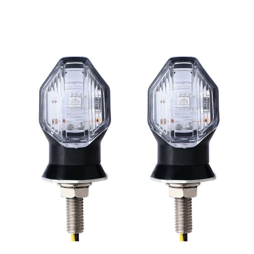 Blinker Motorräder 2PCS Motorrad Blinker Lampe Motorrad Bremslicht Blinkende Lichter Hinten Blinker Anzeige Schwanz Lampe von DINGZEN