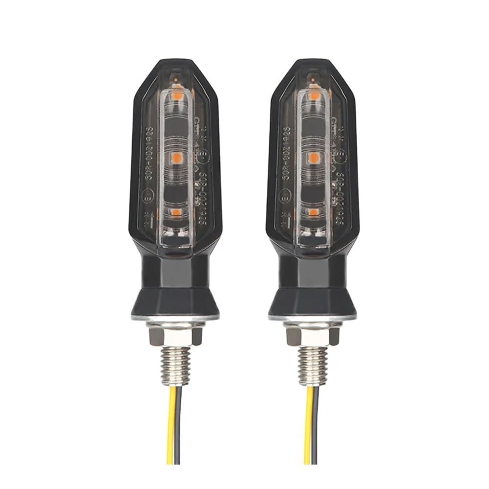 Blinker Motorräder 2Pcs Motorrad Signal Lampe 12V Richtung Anzeige Licht Blinker Licht Für Motorcyle Zubehör von DINGZEN