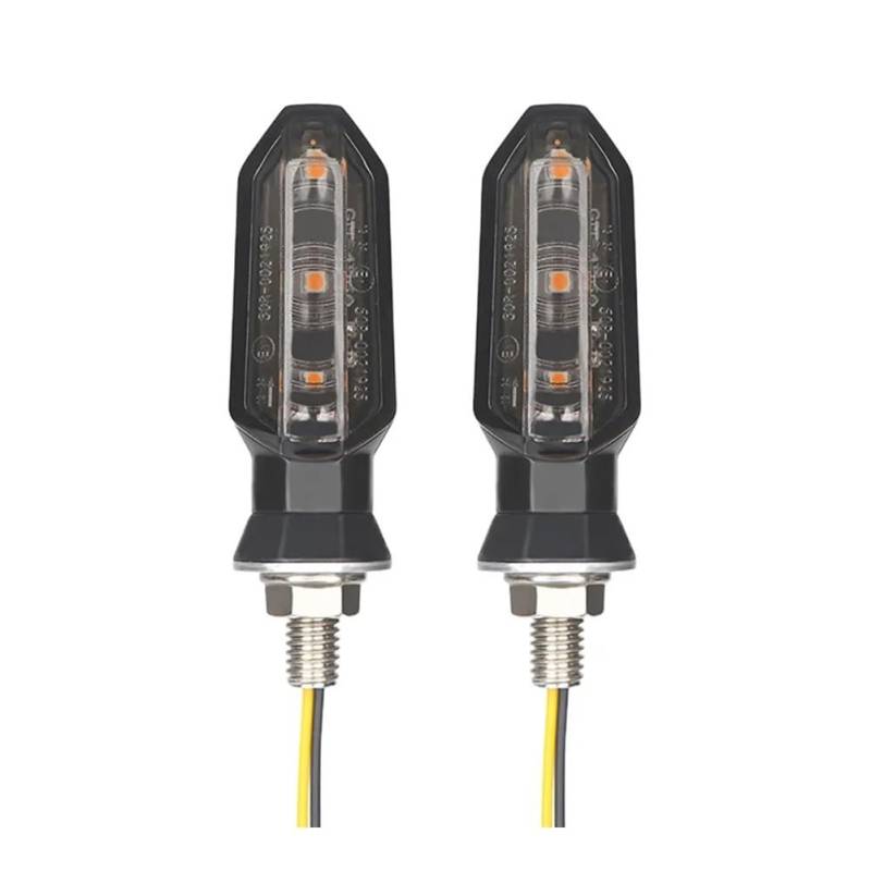 Blinker Motorräder 2Pcs Motorrad Signal Lampe 12V Richtung Anzeige Licht Blinker Licht Für Motorcyle Zubehör von DINGZEN