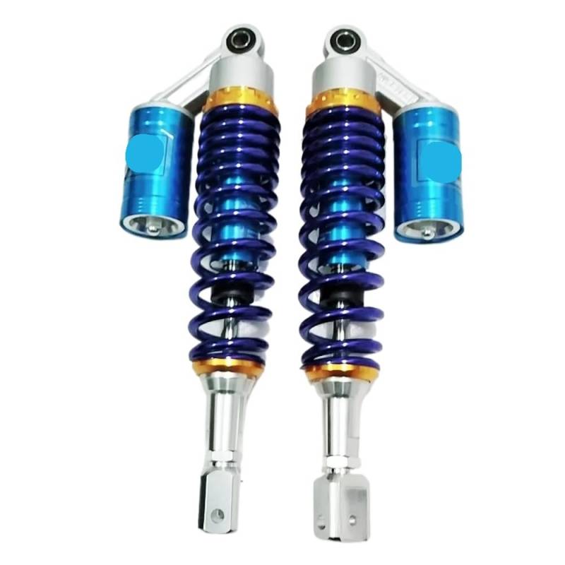 DINGZEN Motorrad Stoßdämp 1 Paar 340mm 350mm Universal Motorrad Roller Stoßdämpfer Hinten Suspension Für Für Su&zuki Für KA&WASAKI ATV von DINGZEN