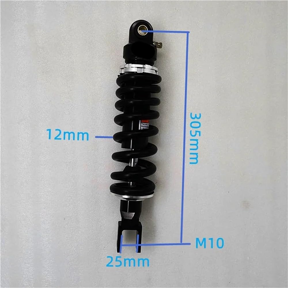 DINGZEN Motorrad Stoßdämp 305 mm 325 mm 345 mm 360 mm Motorrad-Stoßdämpfer für Tracer 700 CB600 MT09 NX 250 650 Ap&rilia Pegaso/Cube 650 ZX7R XJ900 von DINGZEN