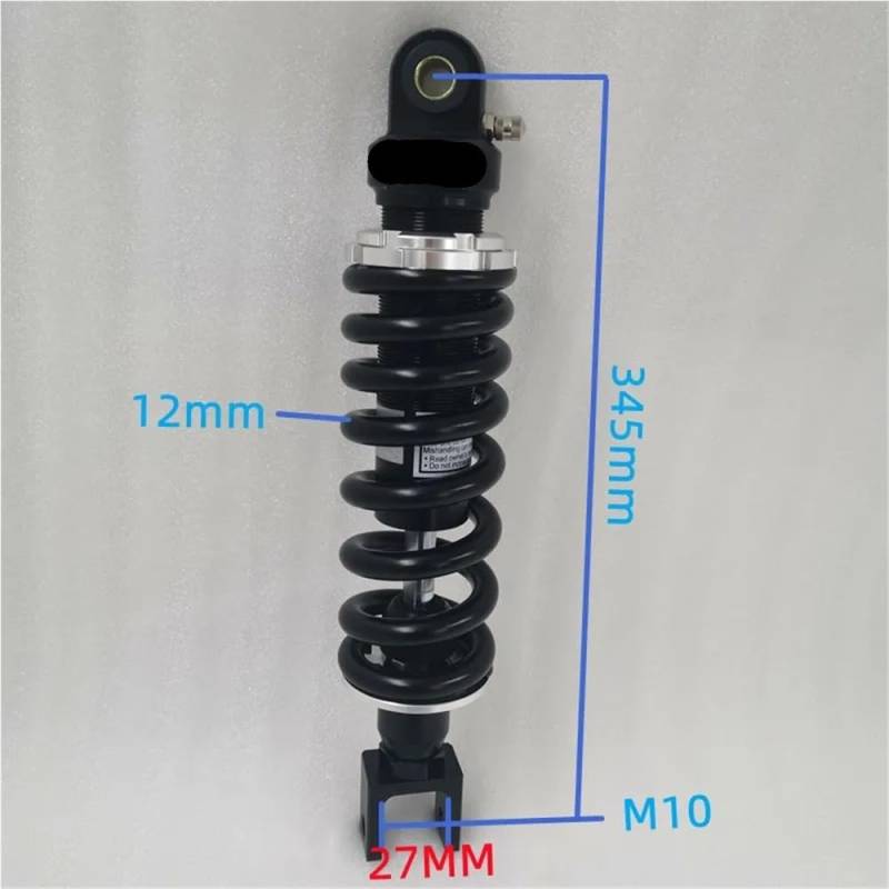 DINGZEN Motorrad Stoßdämp 305 mm 325 mm 345 mm 360 mm Motorrad-Stoßdämpfer für Tracer 700 CB600 MT09 NX 250 650 Ap&rilia Pegaso/Cube 650 ZX7R XJ900 von DINGZEN