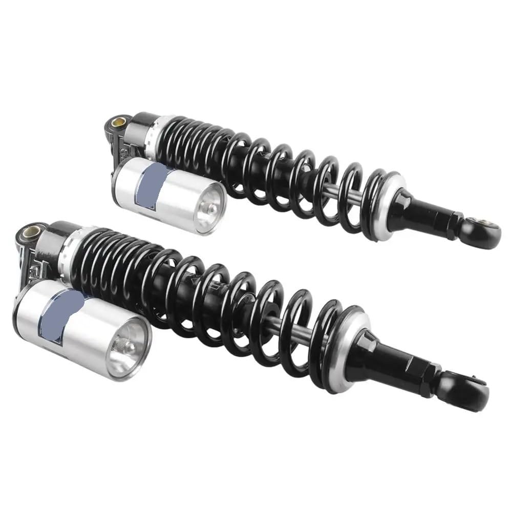 DINGZEN Motorrad Stoßdämp 320mm 340mm 375mm 400mm Motorrad Luft Stoßdämpfer Suspension Dämpfung Frühling Dämpfer für für Su&zuki für KA&WASAKI von DINGZEN