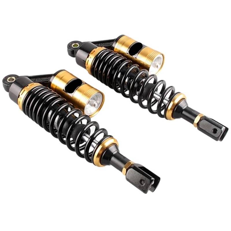 DINGZEN Motorrad Stoßdämp 340mm Universal Motorrad Luft Stoßdämpfer Hinten Suspension Für Su&zuki Für KA&WASAKI Für Roller ATV Quad Stickstoff 13 3/8" von DINGZEN