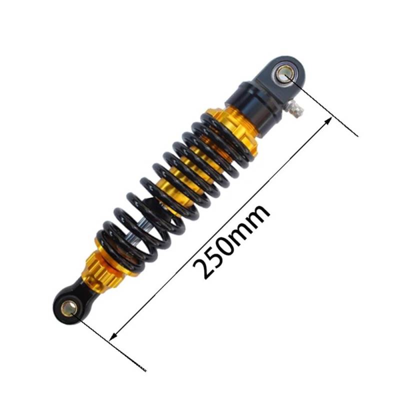 DINGZEN Motorrad Stoßdämp Hinten 250 260 270 290 310 330mm Motorrad Dämpfung Stoßdämpfer Federbeine Anpassung für Moped Roller Straße Dirt Bike von DINGZEN