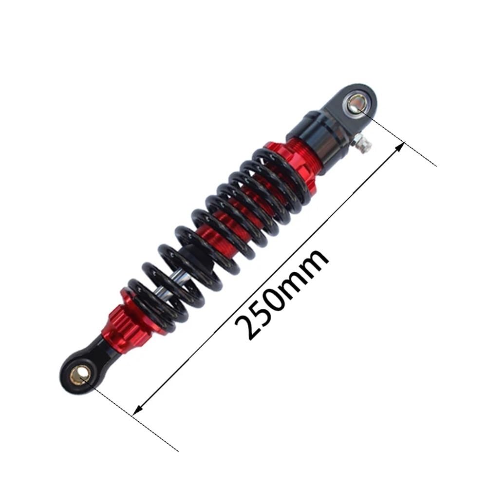 DINGZEN Motorrad Stoßdämp Hinten 250 260 270 290 310 330mm Motorrad Dämpfung Stoßdämpfer Federbeine Anpassung für Moped Roller Straße Dirt Bike von DINGZEN