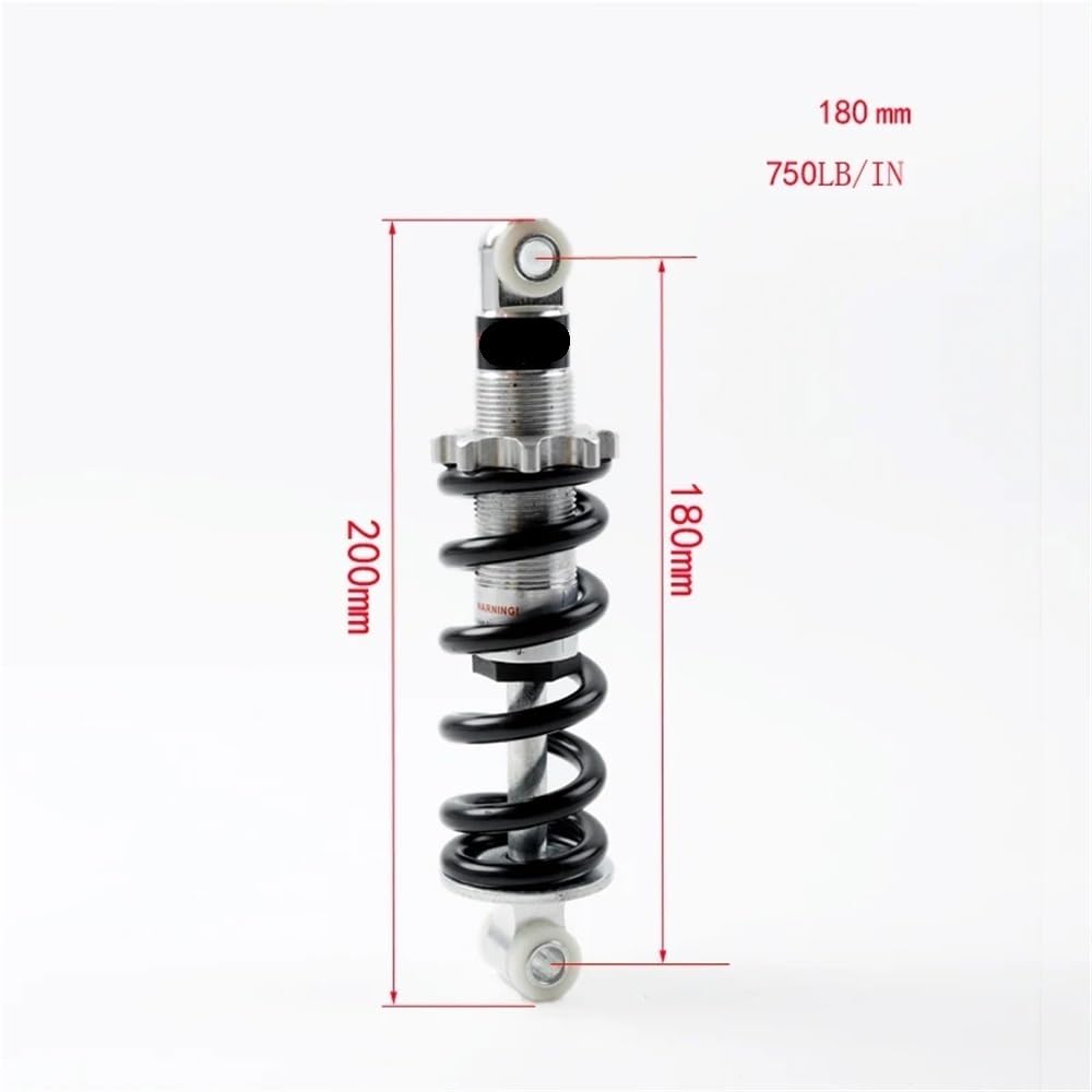 DINGZEN Motorrad Stoßdämp Hinterradaufhängungsstoßdämpfer 100 125 150 160 170 180 190 200 210 mm für 47 cc 49 cc Moto ATV von DINGZEN