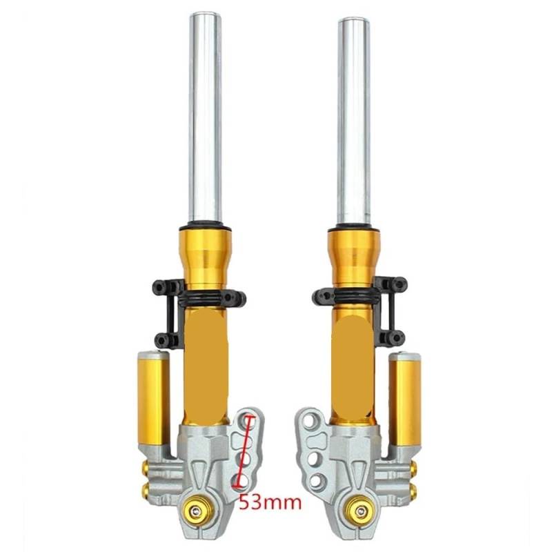 DINGZEN Motorrad Stoßdämp Motorrad Stoßdämpfer Vorne Vorne 30mm 370mm/400mm Für Roller Ändern Motorrad Zubehör von DINGZEN