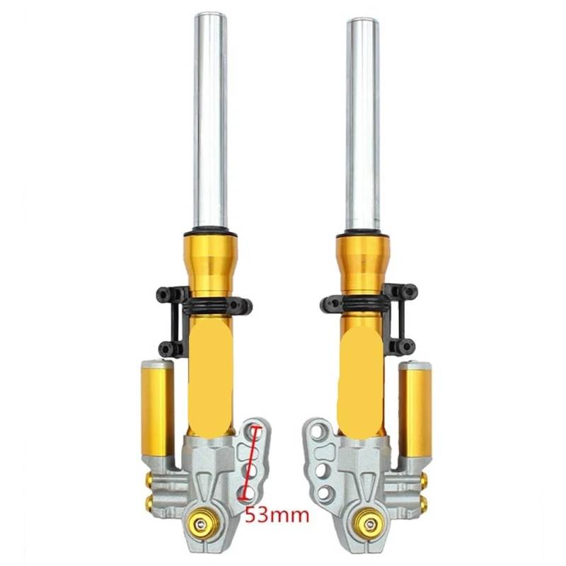 DINGZEN Motorrad Stoßdämp Motorrad Stoßdämpfer Vorne Vorne 30mm 370mm/400mm Für Roller Ändern Motorrad Zubehör von DINGZEN