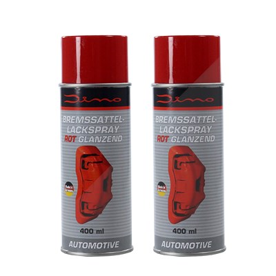 Dino 2x Bremssattellack 1K-Lackspray 400ml rot [Hersteller-Nr. 130010] von DINO