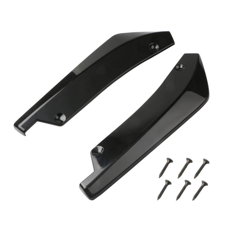 DINSOAVR 2 Stücke Auto Seite Rock Hintere Stoßstange Lip Spoiler Diffusor Splitter Hinten Canards Mit Schraube Scratch Protector von DINSOAVR