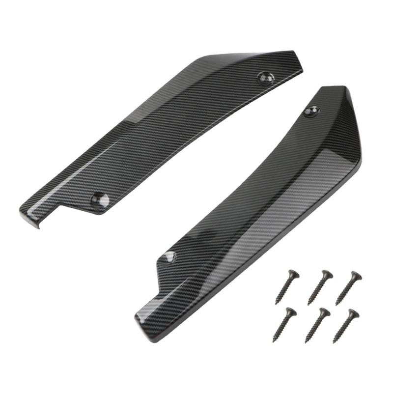 DINSOAVR 2 Stücke Auto Seite Rock Hintere Stoßstange Lip Spoiler Diffusor Splitter Hinten Canards Mit Schraube Scratch Protector von DINSOAVR