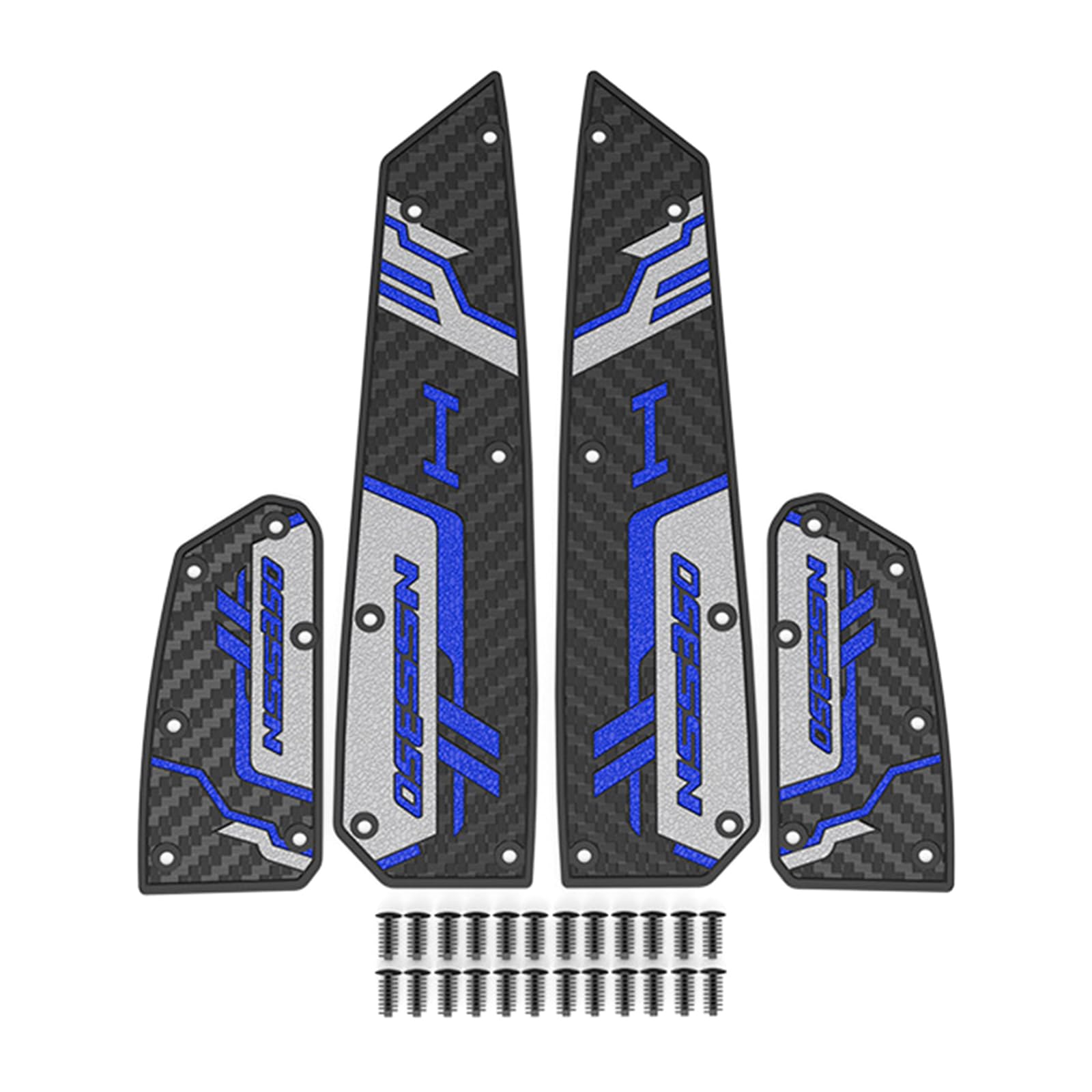 Fußrasten Rutschfeste Gummiauflage Upgrades Stilvolle Und Funktionale Gummi Fußrastenabdeckungen Einfache Installation Für NSS350 von DINSOAVR