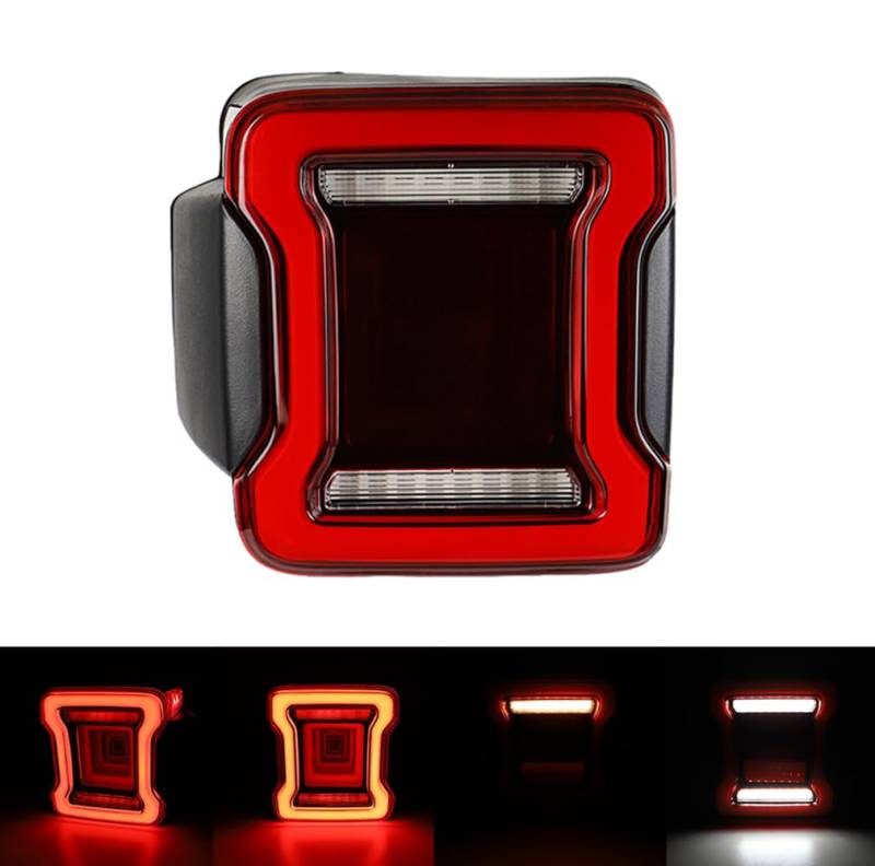 DIPPCO JK-LED-Rückhefter Ersatzauto-Rücklicht-Montage für Jeep Wrangler JK 2007-2018 European Version,Left von DIPPCO