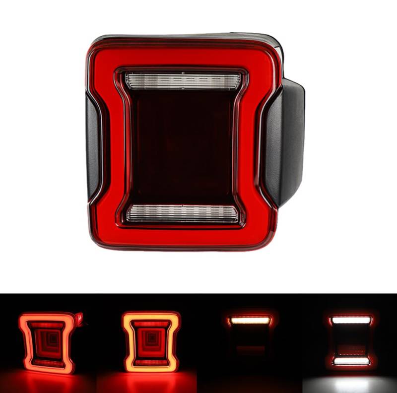 DIPPCO JK-LED-Rückhefter Ersatzauto-Rücklicht-Montage für Jeep Wrangler JK 2007-2018 European Version,Right von DIPPCO