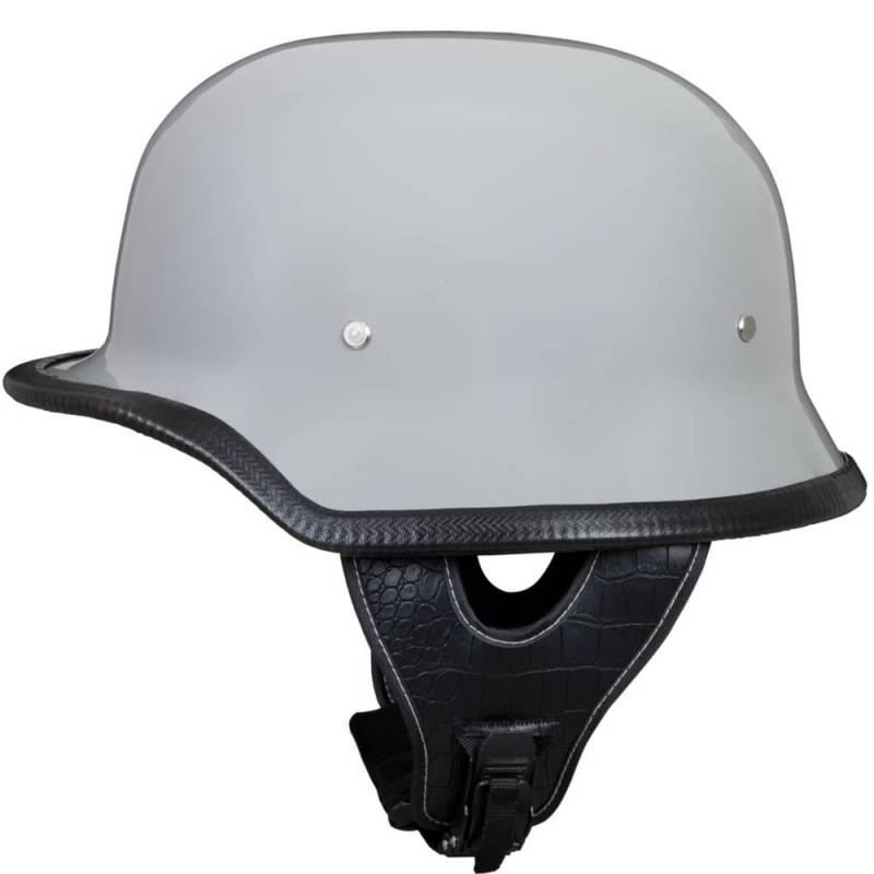 Deutscher Stil Halbschale Helm Retro Halbgesicht Motorradhelm Halbhelm Motorrad -ECE zugelassenen Männern und Frauen Open Face Helm für Scooter Moped Cruiser Motorrad M ~ XXL von DIRERTYS