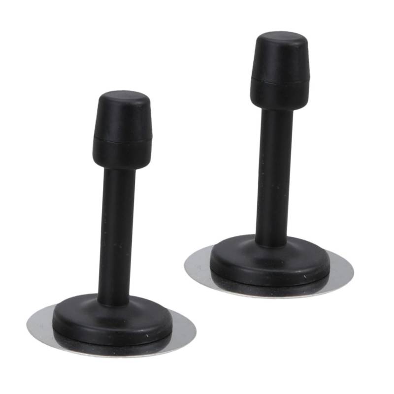 DIYEAH 2 Stk Schlagfreie Türoberseite Türfeststeller Premium-Türstopper Tür Unterstützung Federtürstopper Türschutz door stops Tür stoppt Teile von Antikollisionsvorrichtungen Gummi Black von DIYEAH