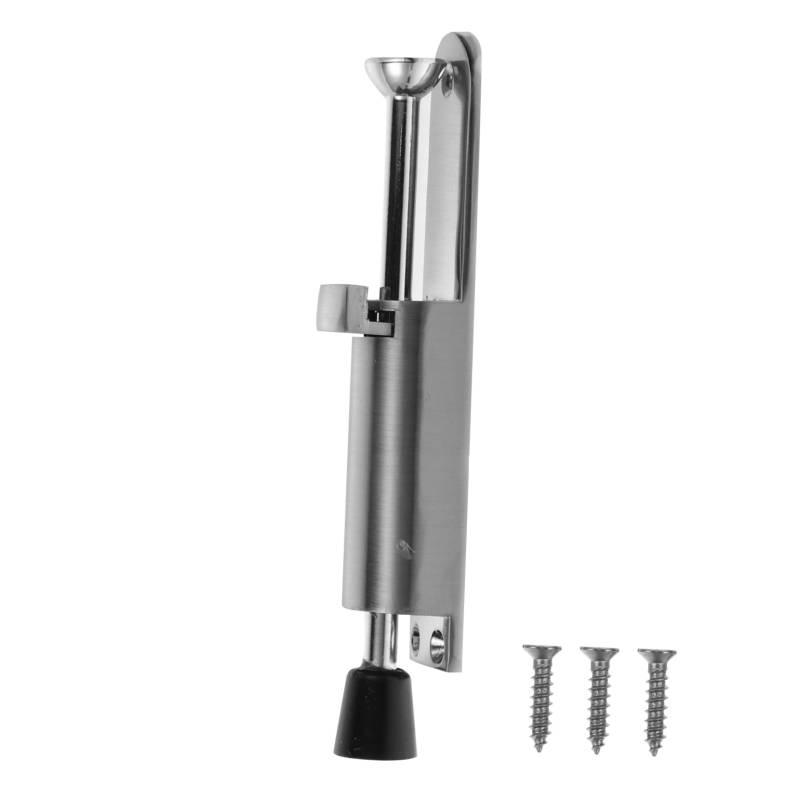 DIYEAH 2St Tür bleiben Türstopper heruntertreten Türstopper für einfache Schritte bodentürstopper spring door stopper Kickdown-Tür stoppt gefederter Türstopper Zinklegierung Silver von DIYEAH