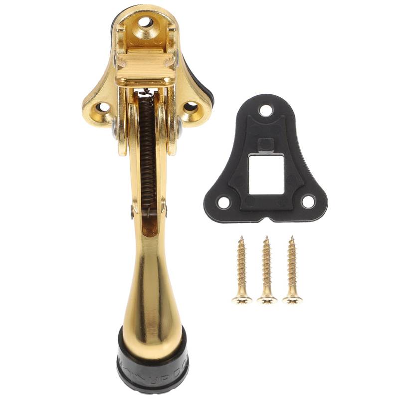 DIYEAH Tür oben bodentürstopper door stops abtreter Türstopperboden Sperre Platte Sicherheitstür stoppt Luft Türstopper für den Außenbereich Türanschlagkeil Türhalter Zinklegierung Golden von DIYEAH