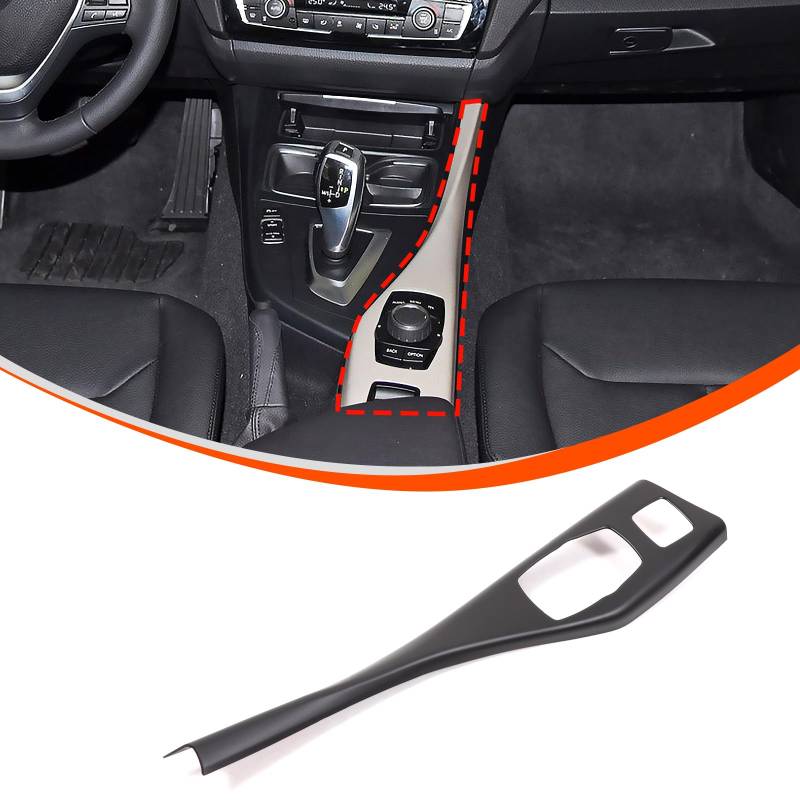 DIYUCAR ABS Auto Mittelkonsole Multimedia Knopf Panel Rahmen Verkleidung Abdeckung Kompatibel mit 2er Serie F23 220I 225I 2014-2019 LHD Innenraum Zubehör (mattschwarz) von DIYUCAR