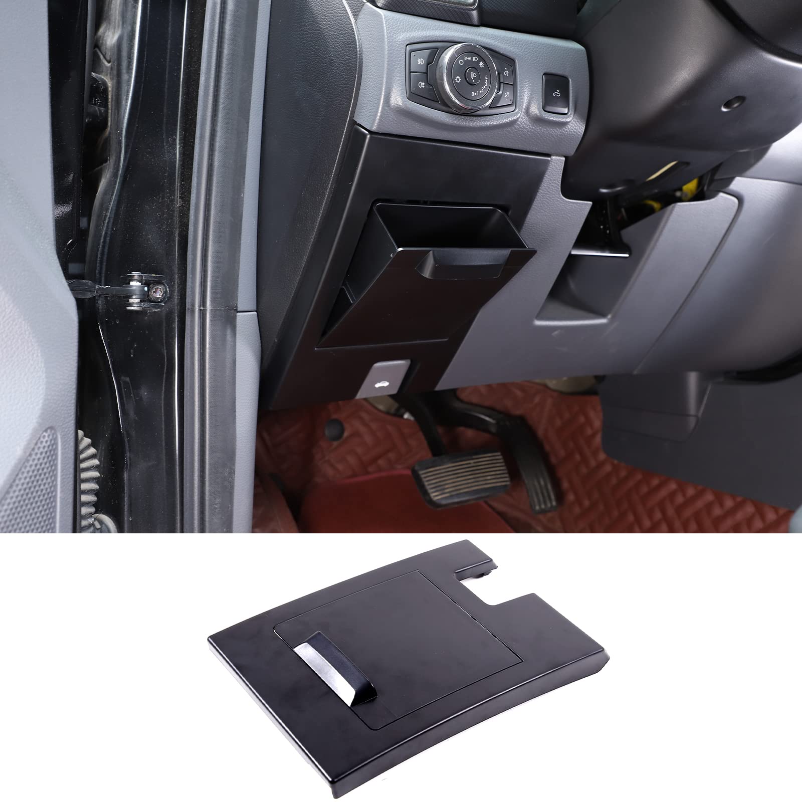 DIYUCAR ABS Kunststoff Auto Sicherung Aufbewahrung Tray Halter Box Karte Münze für Ford Ranger 2015-2021 Autozubehör von DIYUCAR