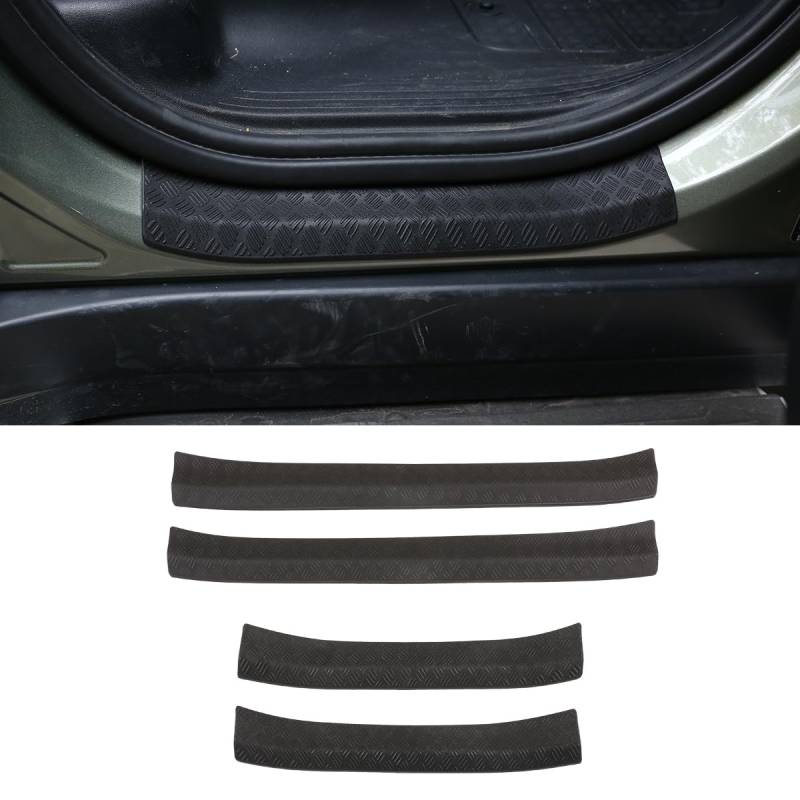 DIYUCAR Auto Äußere Türschwelle Trittplatten Protector Zubehör für LR Defender 90 110 2020-2023, Schwelle Willkommen Pedal Abdeckung, Scuff Guard Dekoration (Für Defender 110 2020-2023) von DIYUCAR