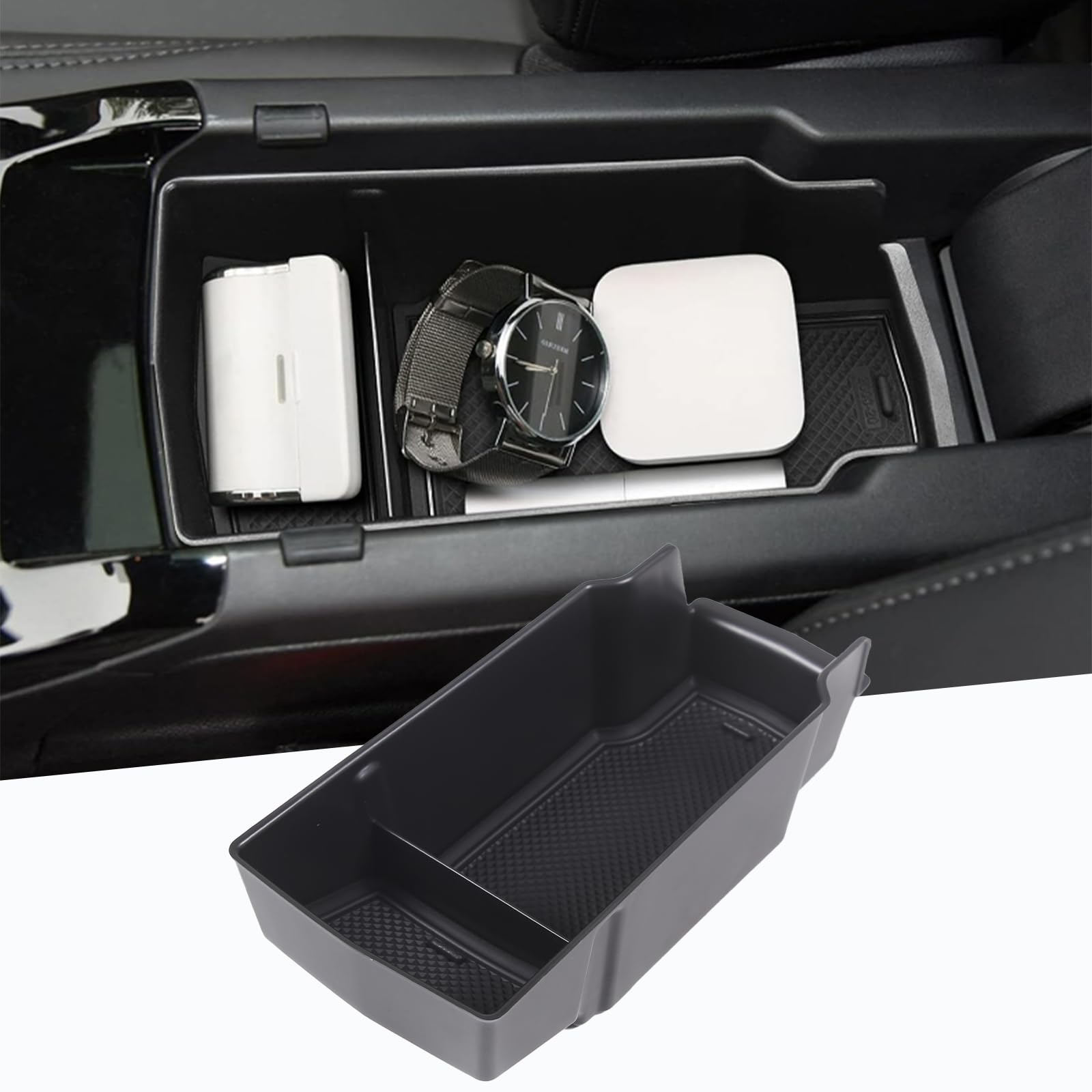 DIYUCAR Aufbewahrungsbox für die Mittelkonsole für die Armlehne, Organizer für Peugeot 208, 2008, 2020, 2021, 2022, Autozubehör von DIYUCAR