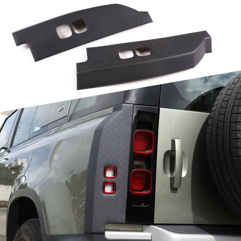 DIYUCAR Für LR Defender 90 110 2020 2021 ABS Schwarz Anti-Scratch Protetive Abdeckung Rahmen Trim Aufkleber Autozubehör (Rücklicht) von DIYUCAR