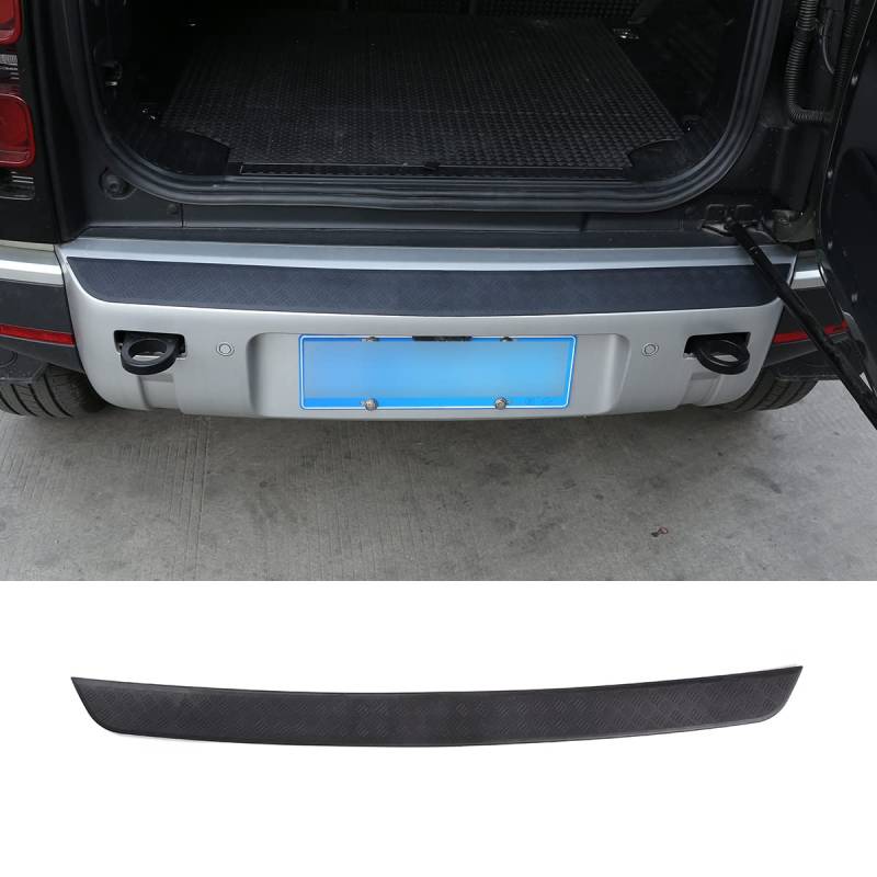 DIYUCAR Für LR Defender 110 2020 2021 Schwarz Anti-Scratch Protetive Abdeckung Rahmen Trim Aufkleber Autozubehör (Rear Bumper Guard) von DIYUCAR