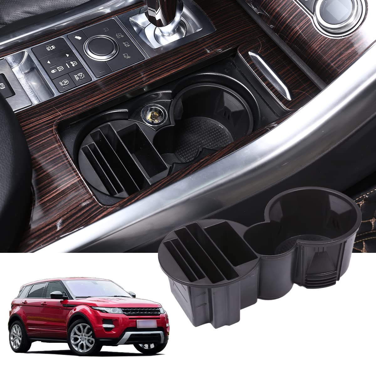 Mittelkonsole Becherhalter Rahmen Telefon Tablett für Rangerover RR Sport 2014-2017 von DIYUCAR