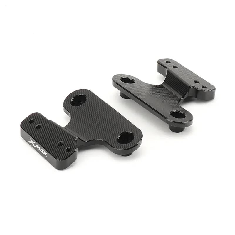 For XMAX300 X-MAX300 X 300 X-MAX 300 2017-2023 Spiegel Set Rückspiegel Vorwärts Halterung Motorrad Zubehör Geeignet(Black bracket) von DIYUHUO