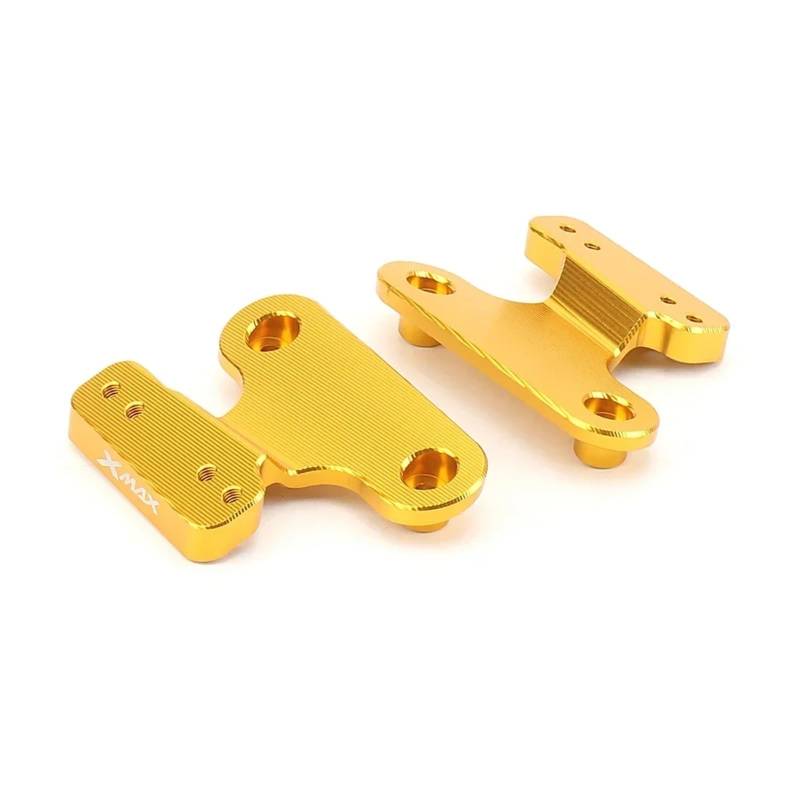 For XMAX300 X-MAX300 X 300 X-MAX 300 2017-2023 Spiegel Set Rückspiegel Vorwärts Halterung Motorrad Zubehör Geeignet(Gold bracket) von DIYUHUO